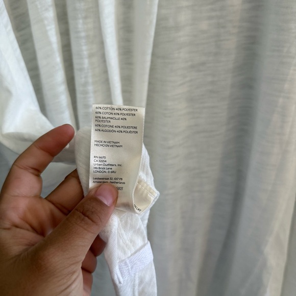 We The Free Aria Trapeze Soft White Long Sleeve Tunic Top NEW NWT - Picture 5 of 6